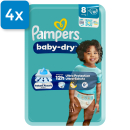 Pampers Baby Dry Gr. 8, 17+ kg - (4 x 19 Stück)